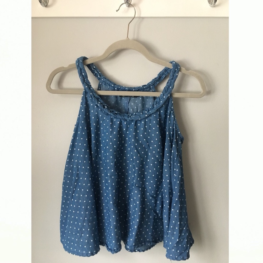 Blue/White Tank Top